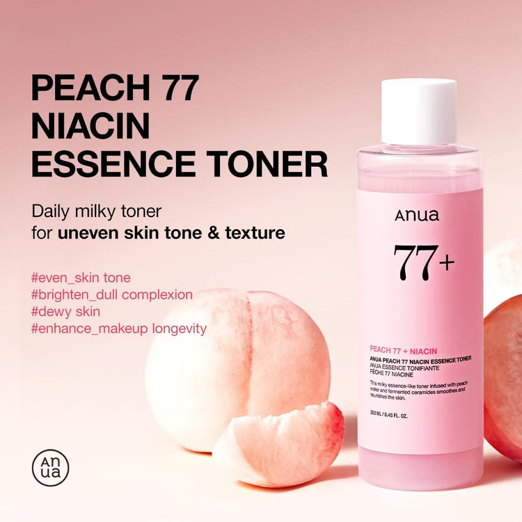 تونر اسنس هلو نیاسین آنوا Peach 77 اورجینال 250 میل