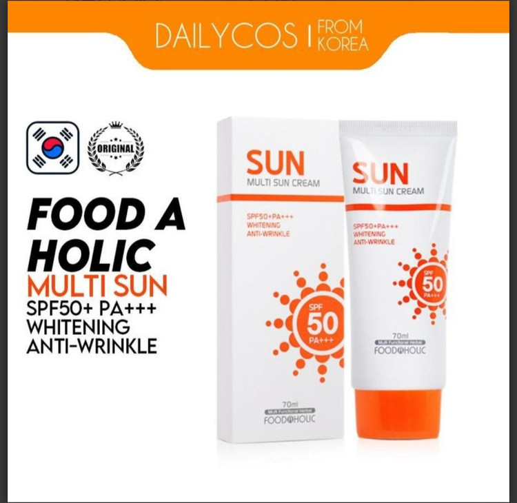 ضدآفتاب روشنکننده فوداهولیک ۷۰ میل +SPF50 و ++++PA مناسب انواع پوست